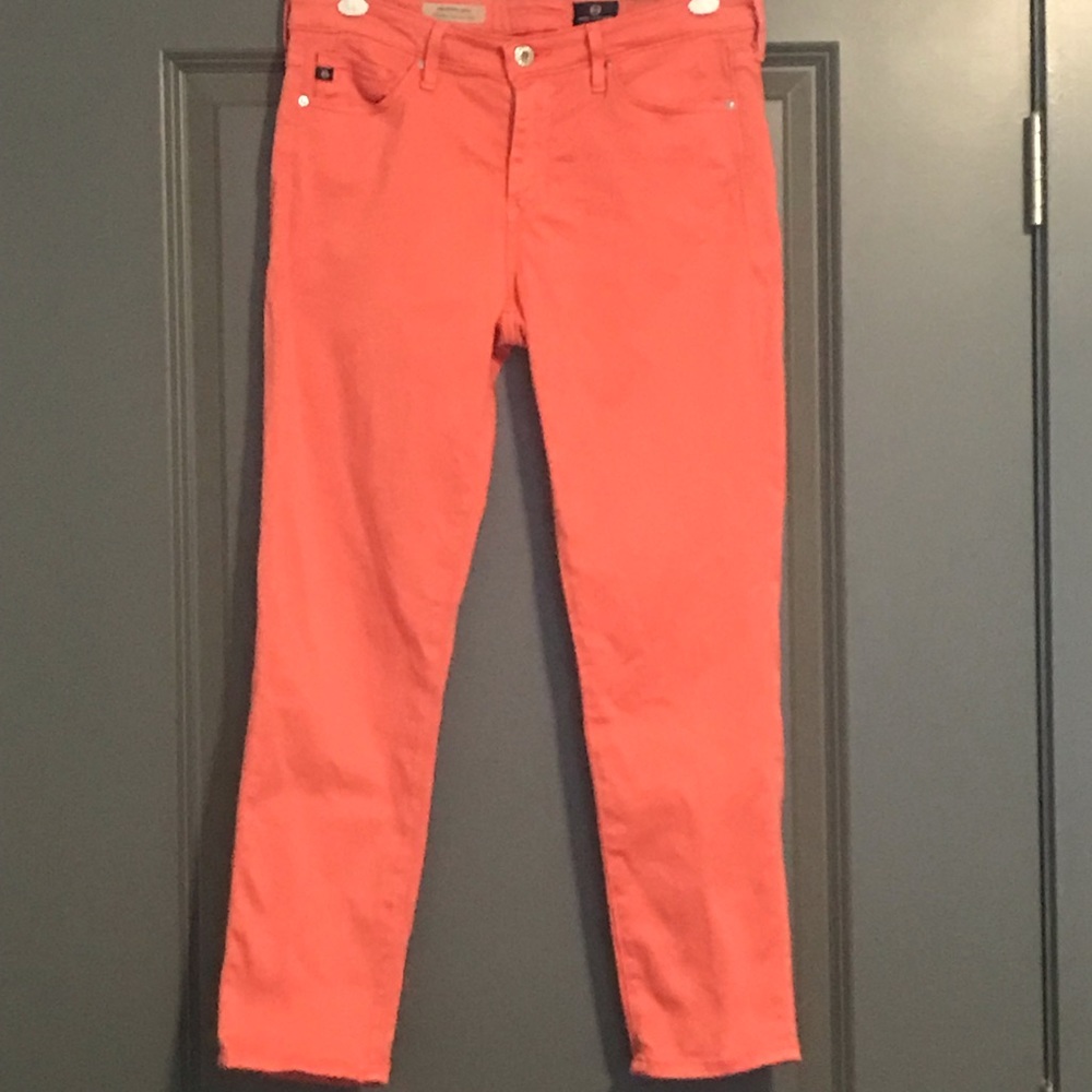 AG Orange Prima Crop Cigarette Jeans